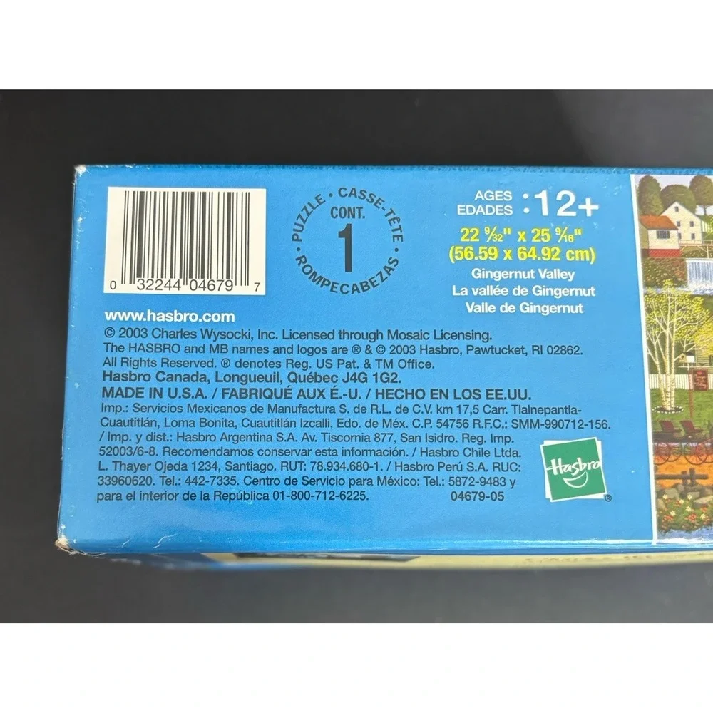 Charles Wysocki Gingernut Valley Jigsaw Puzzle 2003 Milton Bradley 1000 Pc NEW